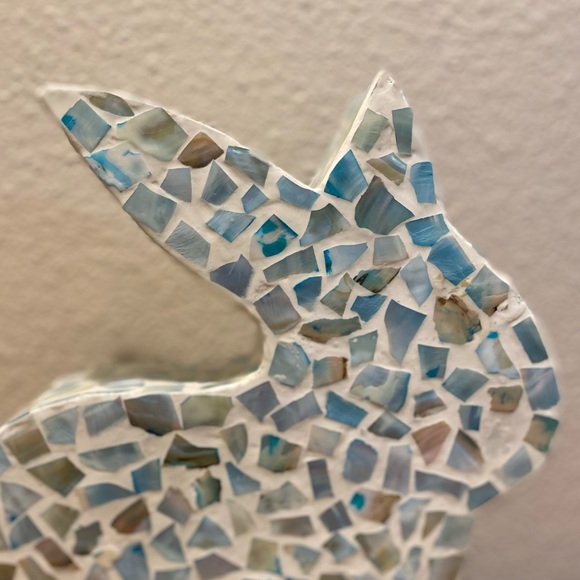 Blue Mosaic Tile Bunny Rabbit Decor, Easter Mosaic Bunny Decor, Easter Decor - Picture 10 of 12